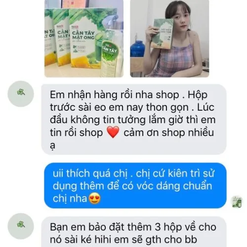 Feedback thật của khách hàng đã dùng cần tây mật ong motree