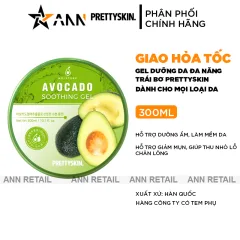 Gel Dưỡng Da Đa Năng Prettyskin Chiết Xuất Bơ Avocado Soothing Gel 300ml