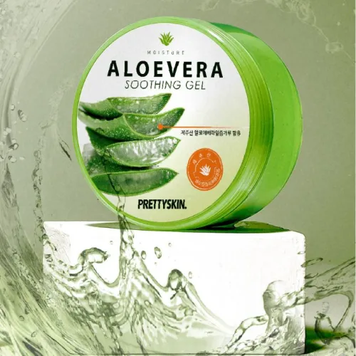 Gel Dưỡng Da Đa Năng Prettyskin Chiết Xuất Lô Hội Aloevera Soothing Gel 300ml