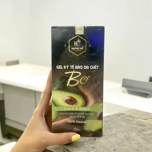 Gel Kỳ Tế Bào Da Chết Bơ Cho Mặt Và Body Huỳnh Đỗ 200ml