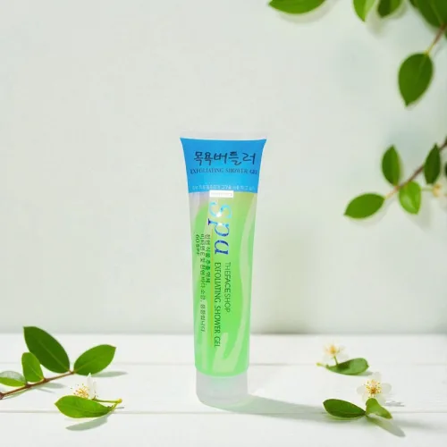 Gel Tẩy Tế Bào Da Chết Body Hàn Quốc Spa Exfoliating Shower Gel 350ml - Màu Xanh Lá