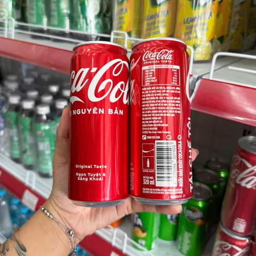 3 Lon Nước Ngọt Coca Cola Vị Nguyên Bản 320ml