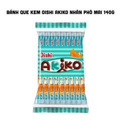 Bánh Que Kem OISHI AKIKO Nhân Phô Mai 140g - Màu Xanh Rêu
