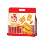 Bánh Quy Kenju 2 Lớp Nhân Gà Nướng Phô Mai 216g - Túi 16 Gói