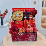 Giỏ Quà Tết 9 Món - Quà Tặng Tết Sang Trọng - Quà Trang Trí Tết - Giỏ Quà Tết
