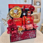 Giỏ Quà Tết 9 Món - Quà Tặng Tết Sang Trọng - Quà Trang Trí Tết - Giỏ Quà Tết