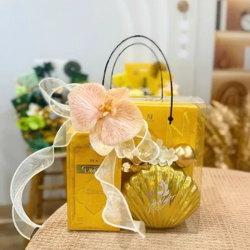 Giỏ Quà Tết Trong Suốt - Quà Tặng Tết Sang Trọng - Quà Trang Trí Tết