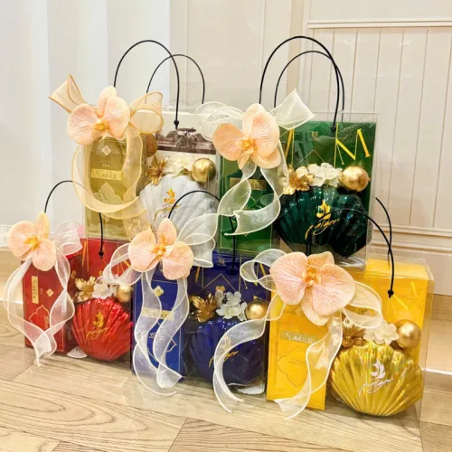 Giỏ Quà Tết Trong Suốt - Quà Tặng Tết Sang Trọng - Quà Trang Trí Tết