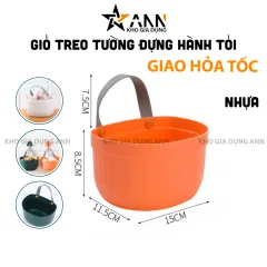 Giỏ Treo Tường Đựng Hành Tỏi Mẫu Mới - Giỏ Treo Tường Đa Năng 15x11,5x8,5 cm