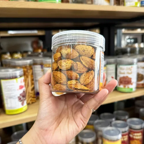 Hạnh Nhân Sấy Tẩm Gia Vị - Hạnh Nhân Rang Bơ Loại Vỏ Dày Mini Thơm Ngon 200g - Hũ Pet