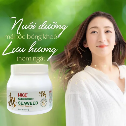 Kem Hấp Ủ Tóc Tảo Biển Seaweed Golen Esence Nice Cosmetic 1000ml