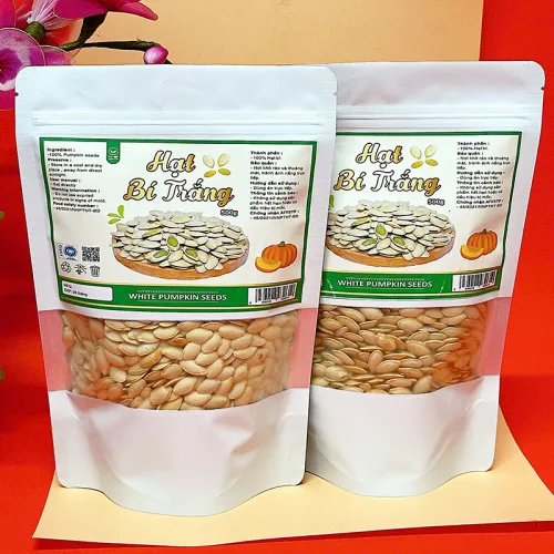 Hạt Bí Trắng Túi Zip 500g