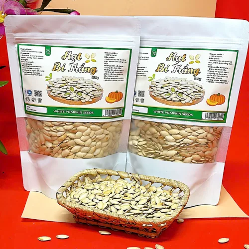 Hạt Bí Trắng Túi Zip 500g