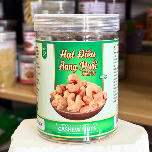 Hạt Điều Tách Vỏ Nguyên Hạt 300g Hộp Pet