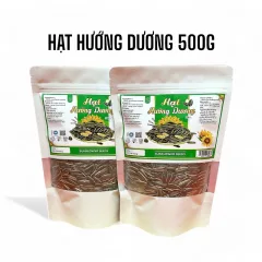 Hạt Hướng Dương Túi Zip Trắng Sữa 500g