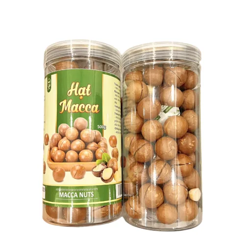 Hạt Macca Tây Nguyên Nứt Vỏ 500g Hộp