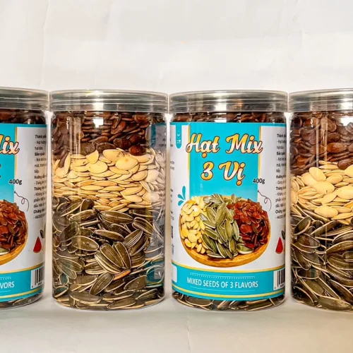 Hạt Mix 3 Vị (Hướng dương - Hạt dưa - Hạt bí) Thơm Ngon 400g Hộp
