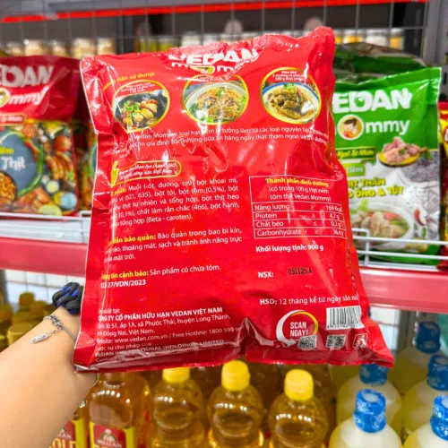 Hạt Nêm MOMMY VEDAN Tôm Thịt Bịch Đỏ 900g