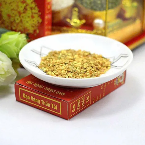 Hộp Gạo Vàng Thần Tài Phong Thuỷ Chiêu Tài Lộc