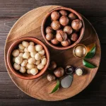 Hộp Hạt Macca Tây Nguyên Hộp Vuông Tròn 550G Hộp Quà Tết 2026