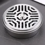 Hộp Inox Đựng Hương Muỗi Có Nắp 14.5x3,5cm