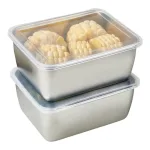 Hộp Lạnh Inox Đựng Thực Phẩm Kèm Nắp Nhựa 13.5x10.5x5.8cm
