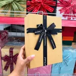 Hộp Quà Giấy Chữ Nhật Lớn Nhiều Màu Nắp Rời Có Thắt Nơ 16x21x7cm - Hộp Không Có Hoa Rơm Giao Ngẫu Nhiên