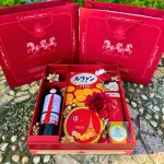 Hộp Quà Tết - Hộp Bánh Cứng Và Chai Rượu Sang Trọng - Quà Trang Trí Tết