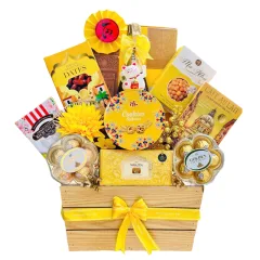 Hộp Quà Tết Rượu Bánh Kẹo - Quà Tặng Tết - Quà Trang Trí Tết - Giỏ Quà Tết