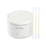 Combo 3 Hộp Tăm Bông Ngoáy Tai - Tăm Bông Thân Gỗ 2 Đầu Bông Mềm Mại 8x12cm