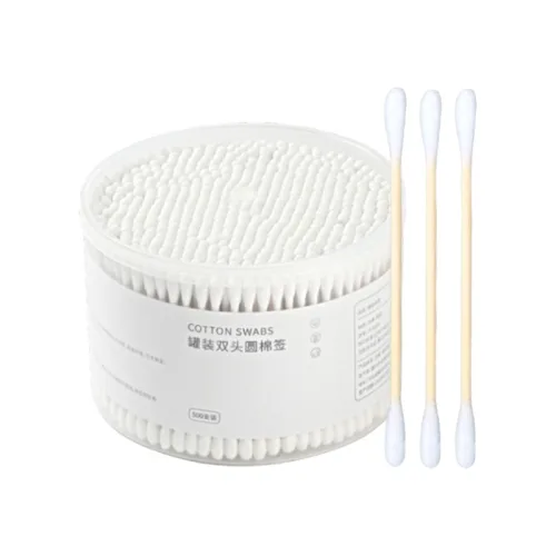 Combo 3 Hộp Tăm Bông Ngoáy Tai - Tăm Bông Thân Gỗ 2 Đầu Bông Mềm Mại 8x12cm