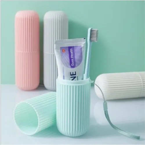 Hộp Đựng Bàn Chải Kem Đánh Răng - Ống Nhựa Đựng Bàn Chải Đánh Răng Khi Đi Du Lịch 19cm