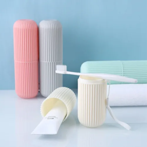 Hộp Đựng Bàn Chải Kem Đánh Răng - Ống Nhựa Đựng Bàn Chải Đánh Răng Khi Đi Du Lịch 19cm