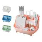 Hộp Đựng Bút 6 Ngăn Tặng Kèm Sticker Dễ Thương 19x14x10.5cm