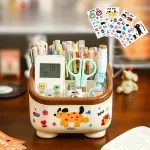 Hộp Đựng Bút Nhiều Ngăn - Hộp Đựng Mỹ Phẩm 7 Ngăn Dễ Thương 15×12,5x11cm