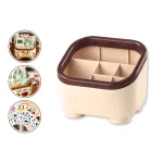Hộp Đựng Bút Nhiều Ngăn - Hộp Đựng Mỹ Phẩm 7 Ngăn Dễ Thương 15×12,5x11cm