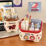 Hộp Đựng Bút Nhiều Ngăn - Hộp Đựng Mỹ Phẩm 7 Ngăn Dễ Thương 15×12,5x11cm