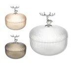 Hộp Đựng Mứt Tết - Hộp Hình Hươu Đựng Bánh Kẹo Hoa Quả Bằng Nhựa Cao Cấp 17x12cm