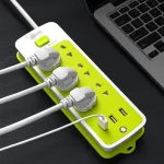 Ổ Điện 3 Cổng Sạc USB Ổ Cắm Điện Đa Năng 22x7x2.2cm