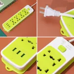Ổ Điện 3 Cổng Sạc USB Ổ Cắm Điện Đa Năng 22x7x2.2cm