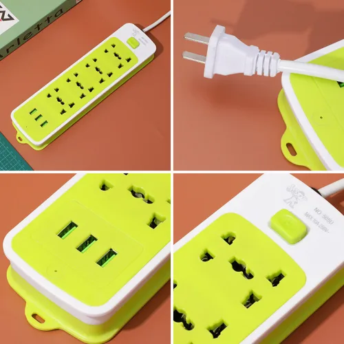 Ổ Điện 3 Cổng Sạc USB Ổ Cắm Điện Đa Năng 22x7x2.2cm