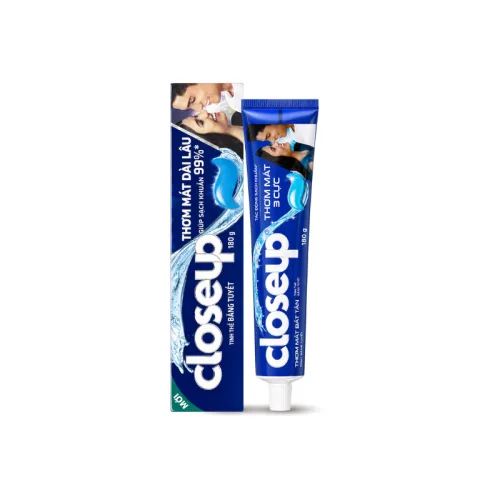 Kem Đánh Răng CLOSEUP Băng Tuyết Sạch Khuẩn 99% 230g