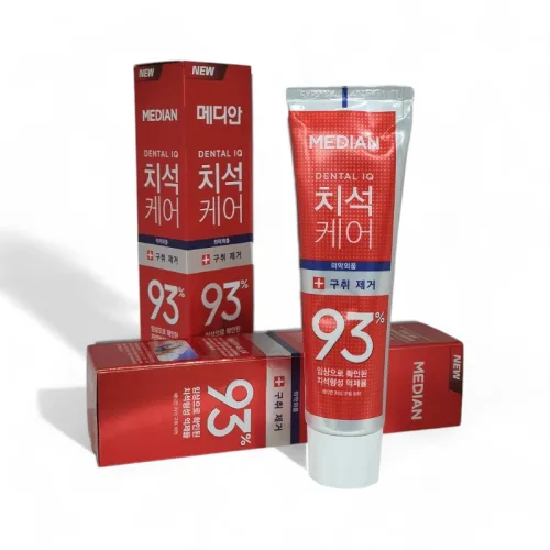 Kem Đánh Răng Median Màu Đỏ Dental IQ 93% Tartar Toothpaste Badbreath 120g