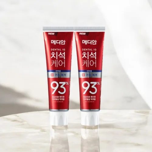 Kem Đánh Răng Median Màu Đỏ Dental IQ 93% Tartar Toothpaste Badbreath 120g