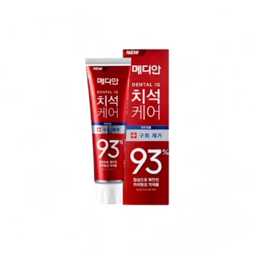 Kem Đánh Răng Median Màu Đỏ Dental IQ 93% Tartar Toothpaste Badbreath 120g