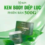 Kem Body Diệp Lục Mq Skin 500g - Kem Body Mqskin Nature Whitening Body Cream Chính Hãng