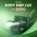 Kem Body Diệp Lục Mq Skin 500g - Kem Body Mqskin Nature Whitening Body Cream Chính Hãng