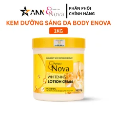 Kem Body Enova Perfect Whitening Ltion Cream Màu Vàng 1kg Dưỡng Sáng Da Body