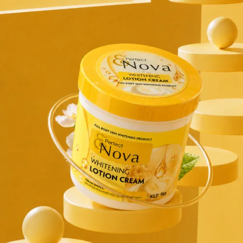 Kem Body Enova Perfect Whitening Ltion Cream Màu Vàng 1kg Dưỡng Sáng Da Body