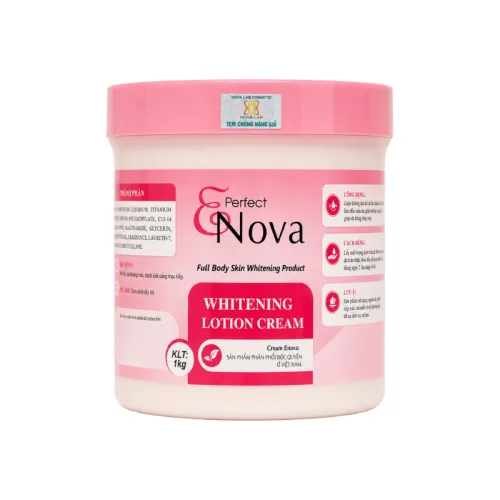 Kem Body Enova Perfect Whitening Ltion Cream Màu Hồng 1kg Dưỡng Sáng Da Body